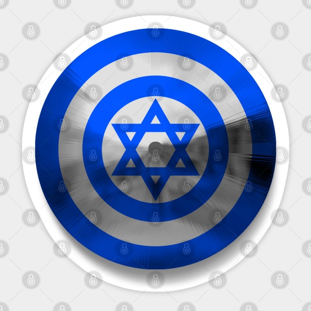 CAPTAIN ISRAEL Sticker by ROBZILLA